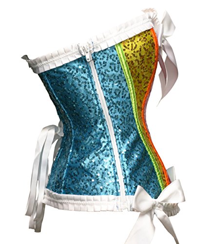 Shine Bright Sequined Rainbow Corset