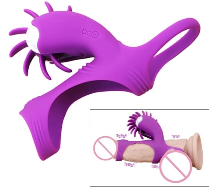 Cock & Ball Cock Ring Rings with Rolling Tongues Vibrator Naughty But Nice Cock & Ball Cock Ring Rings with Rolling Tongues Vibrator Naughty But Nice