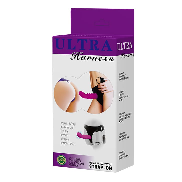 Ultra Harness Vibrating Strap On
