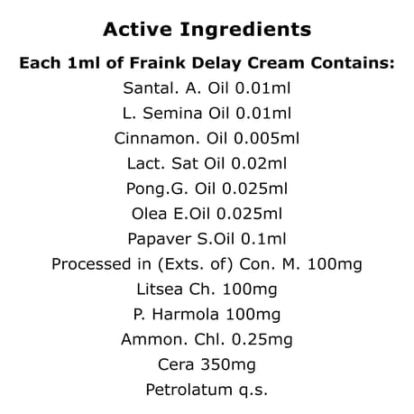 Frank Delay Cream 4ml