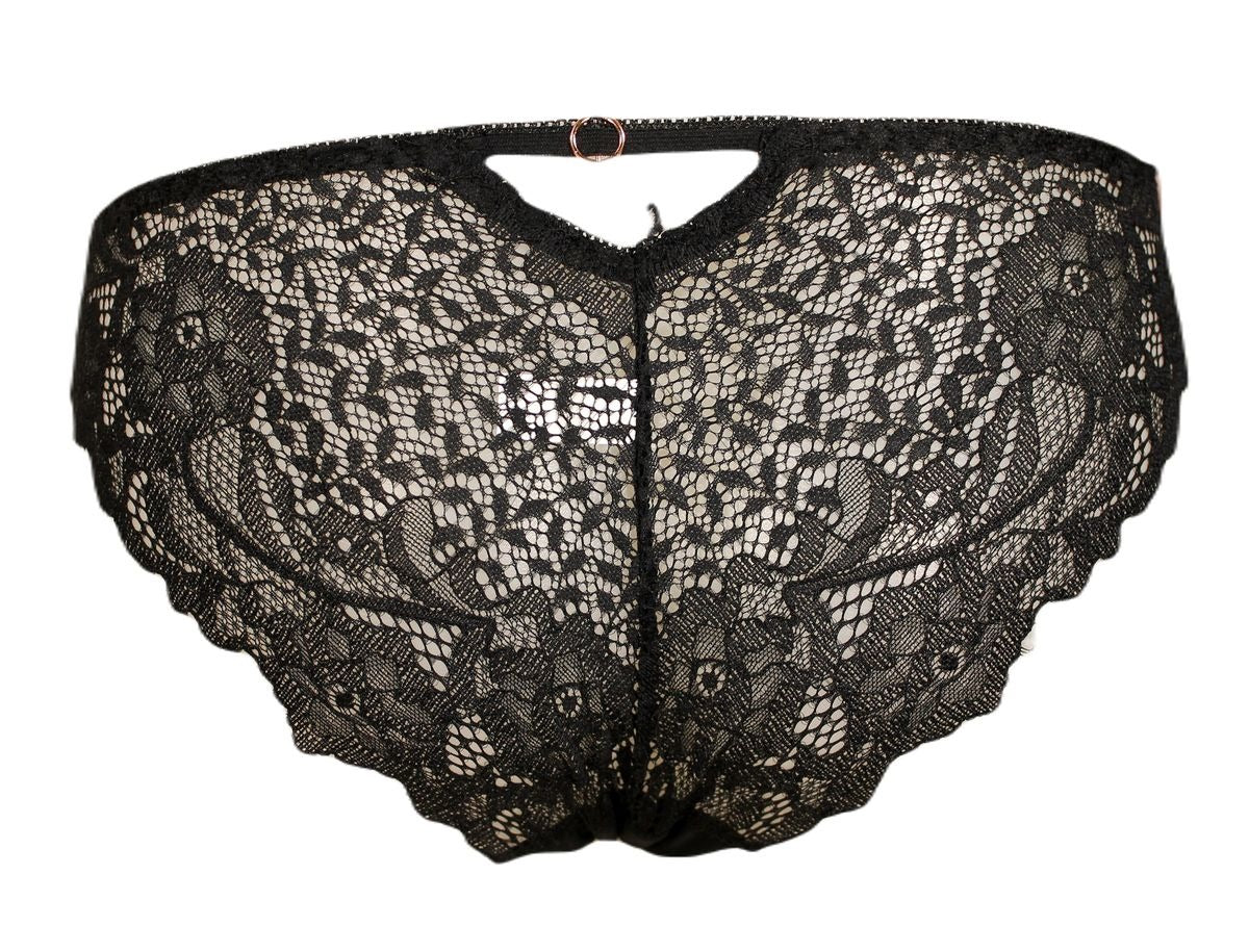 Sexy Black or White Lace Knickers with Cheeky Back Detail