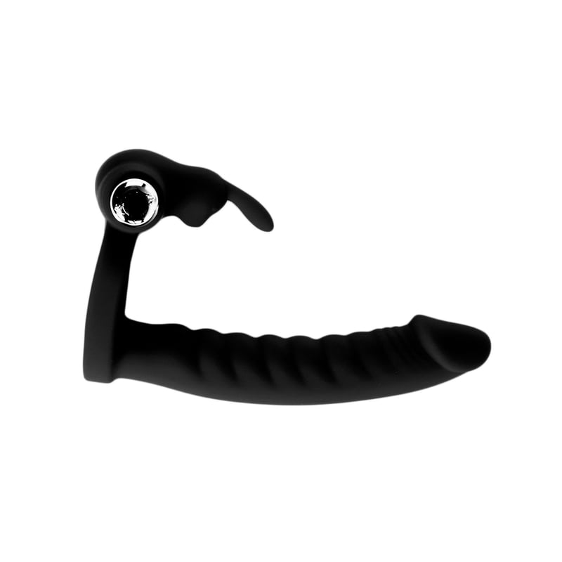 Silicone Vibrator, Cock Ring & Rabbit Vibrator with 2 Bullets