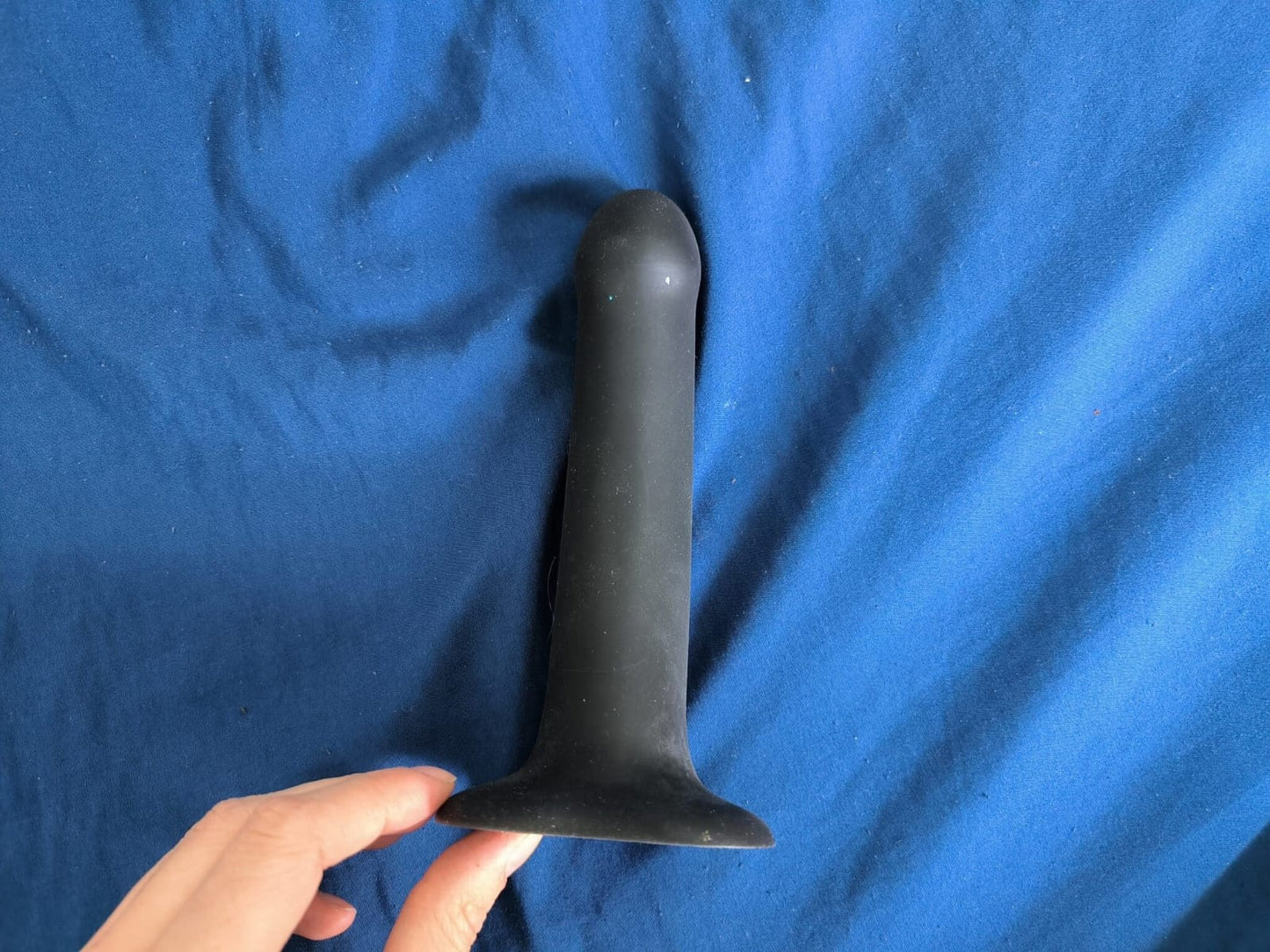 Silicone Anal 140mm Black Dildo