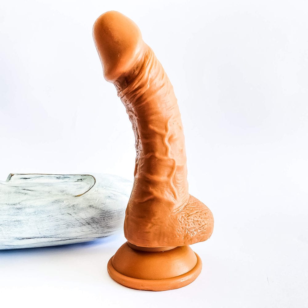 Dildo with Suction Cup and Testicles 170mm