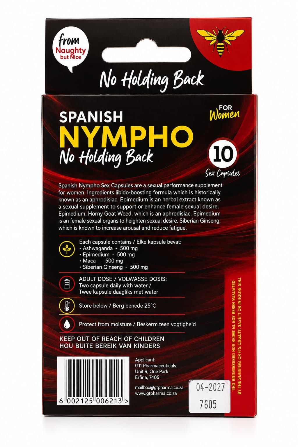 Spanish Nympho Capsules for Women – Sensual Desire Enhancer