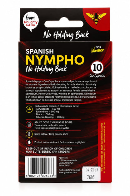 Spanish Nympho Capsules for Women – Sensual Desire Enhancer