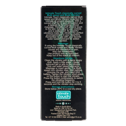 Intimate Touch Classically Curved Vibrator – Elegant Precision Pleasure