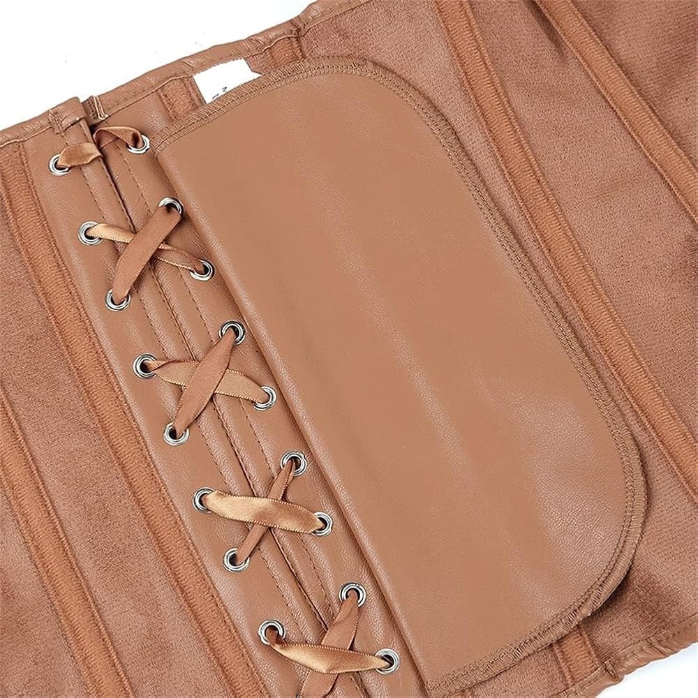 Provocative Pleather Bustier with Front Zip Detail