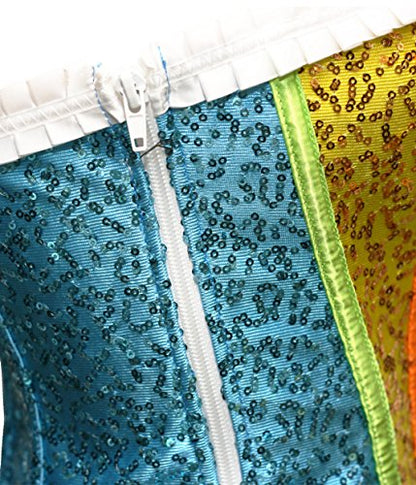 Shine Bright Sequined Rainbow Corset