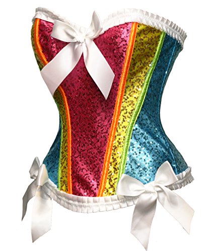 Shine Bright Sequined Rainbow Corset