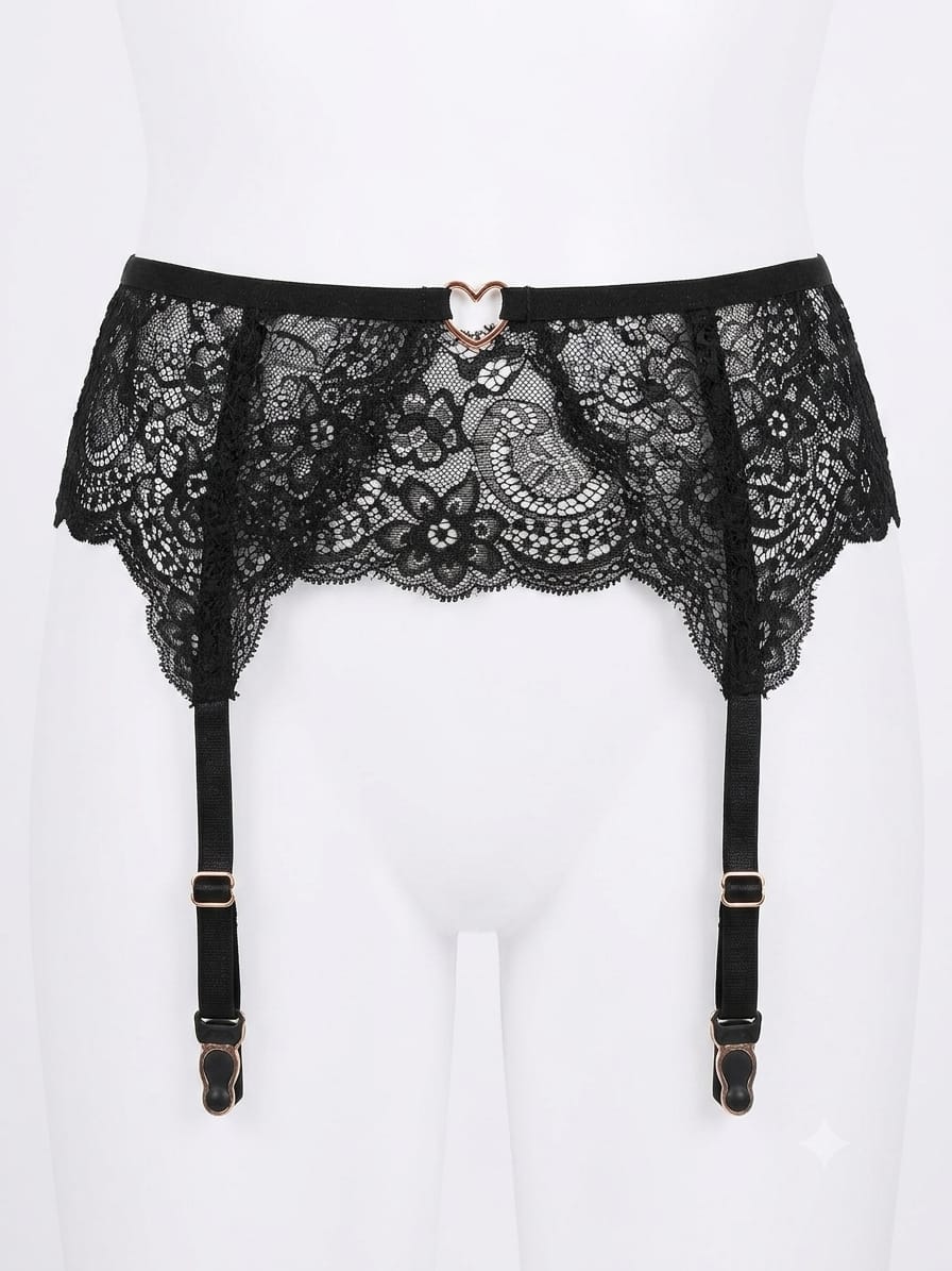 Black Lace Suspender Belt – Timeless Seduction