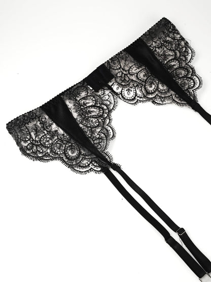 Black Lace Suspender Belt – Timeless Seduction