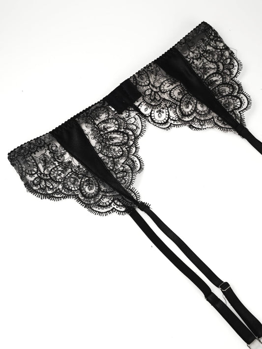 Black Lace Suspender Belt – Timeless Seduction