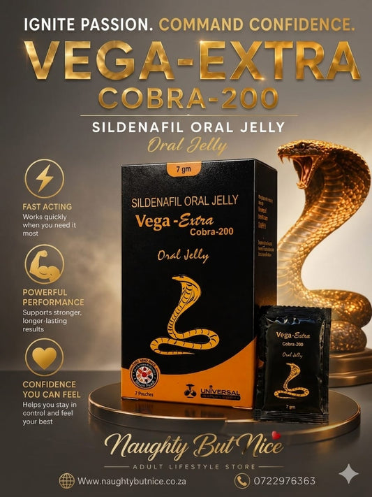 Vega Extra Cobra 200 Oral Jelly – Power Boost Sachets (Box of 7)