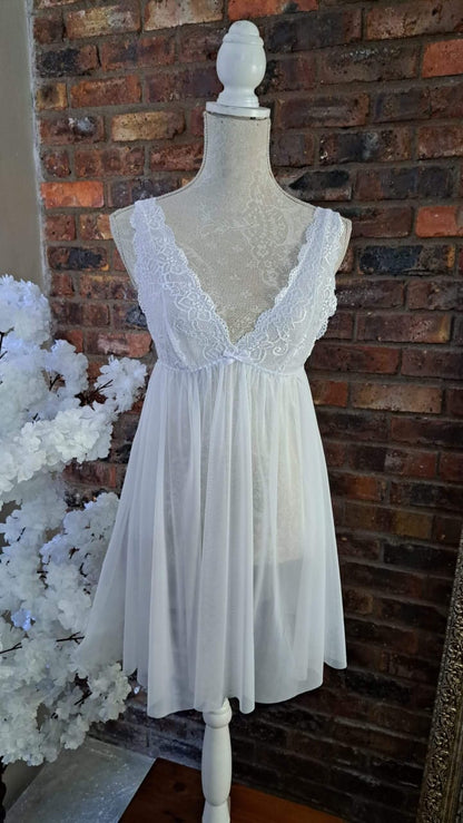 Ethereal Lace Sheer Babydoll