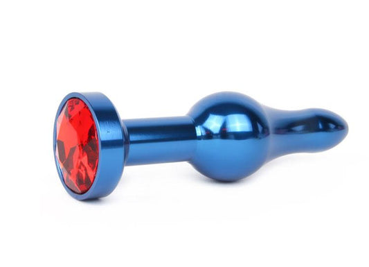 Blue 90mm Steel Butt Plug