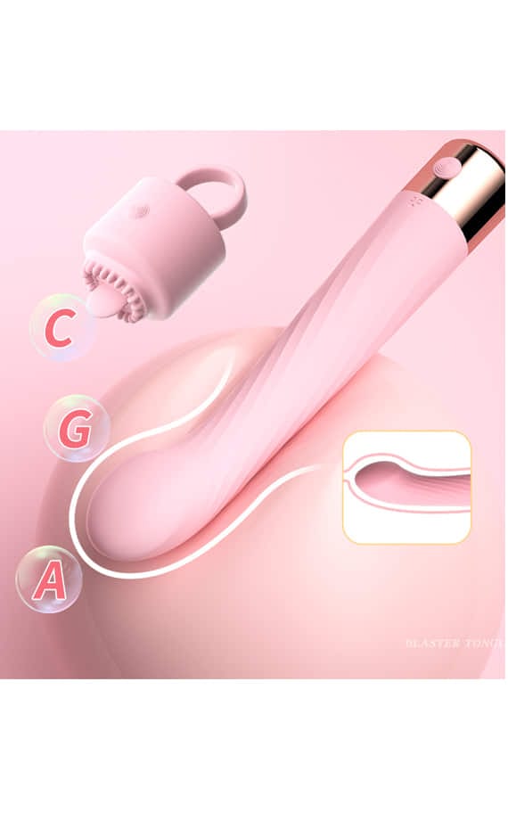 Lilo G Spot with Detachable Finger Tongue Rechargeable Vibrator