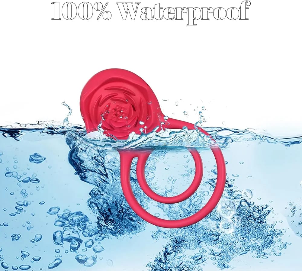 Rose Remote Controlled Rechargeable Cock Ring