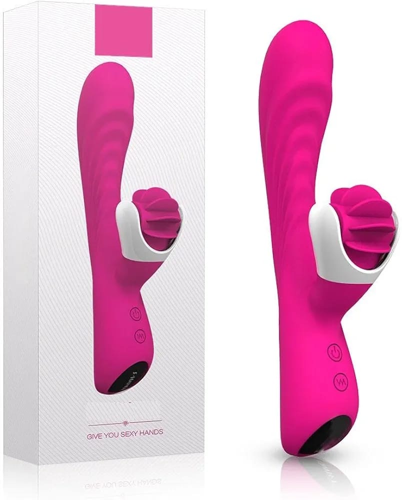Rabbit Rechargeable Vibrator with Rotating Tongues - Nymph