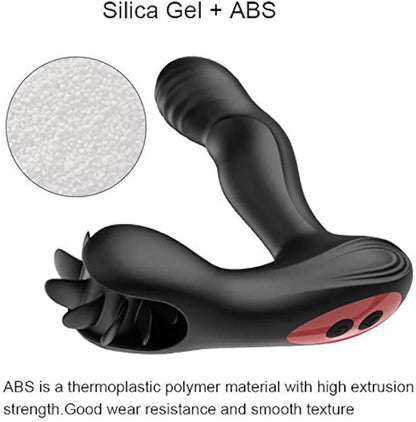 Tongue Spinner & G Spot Heating Remote Rechargeable Vibrator