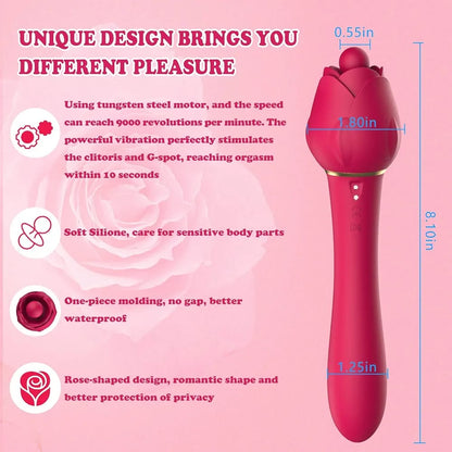 Rose Bud Double Vibrator
