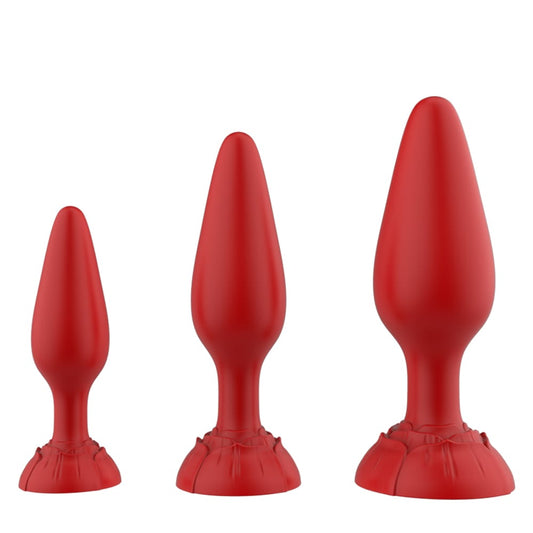 Set of 3 Silicone Butt Plugs