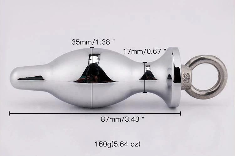 Metal Butt Plug with Handle – Firm Grip & Premium Sensation