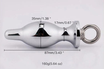 Metal Butt Plug with Handle – Firm Grip & Premium Sensation