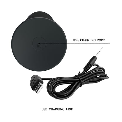 PRETTYLOVE® Remote Control Silicone Anal Vibrator USB Rechargeable Anal Plug with Suction Cup