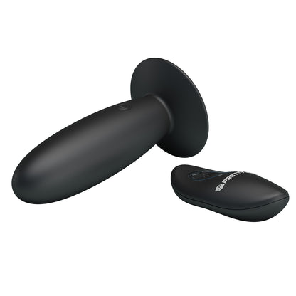 PRETTYLOVE® Remote Control Silicone Anal Vibrator USB Rechargeable Anal Plug with Suction Cup