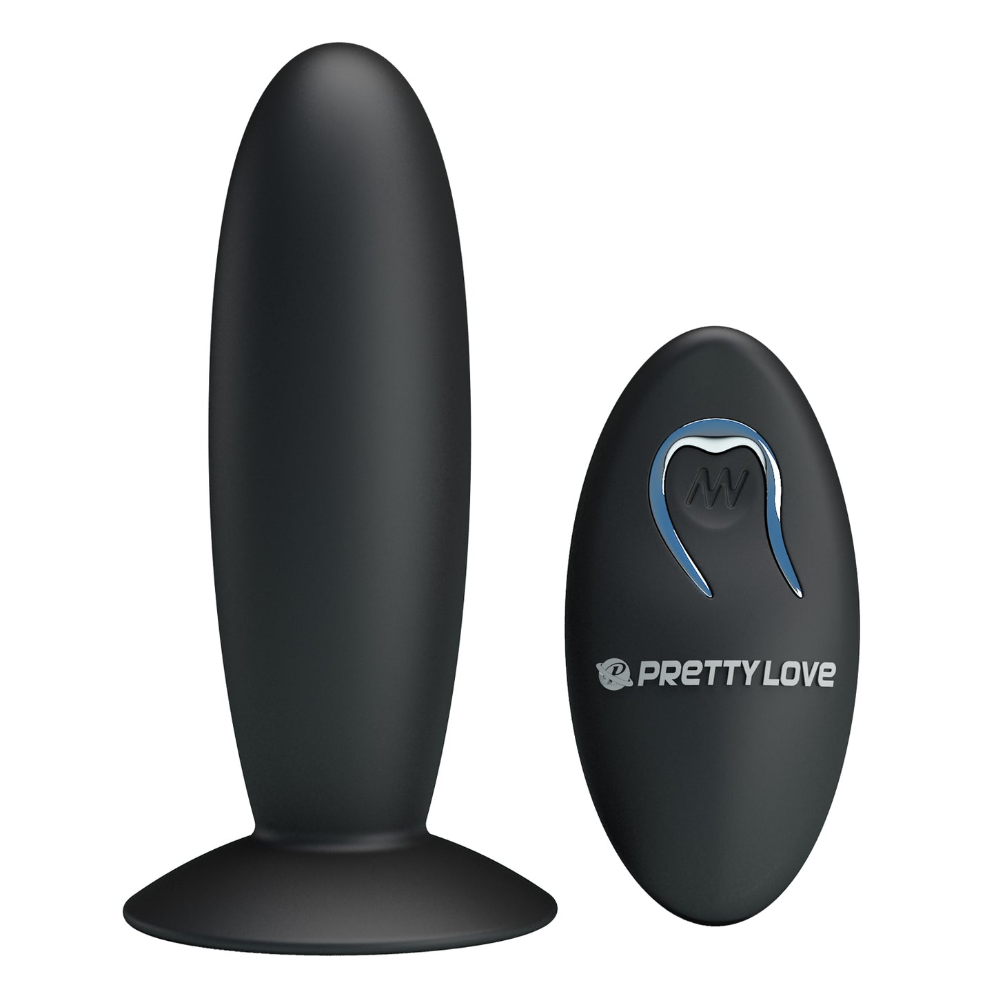 PRETTYLOVE® Remote Control Silicone Anal Vibrator USB Rechargeable Anal Plug with Suction Cup