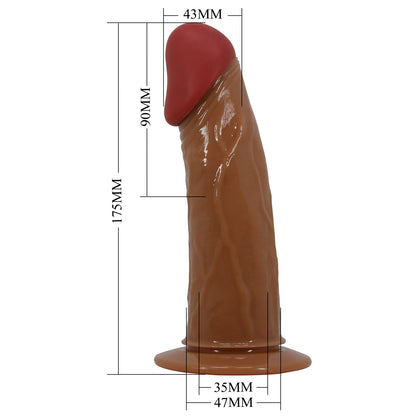 Pretty Love 6.9 Inch Starks Vibrating Strap-On with Harness – Ultimate Couples’ Play