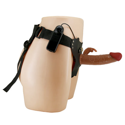 Pretty Love 7.4 Inch Marion Vibrating Strap-On with Harness – Ultimate Couples’ Play