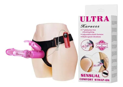 Baile Ultra Passionate Sensual Comfort Vibrating Rabbit Strap-On – Ultimate Couples’ Play