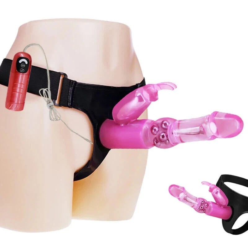 Baile Ultra Passionate Sensual Comfort Vibrating Rabbit Strap-On – Ultimate Couples’ Play