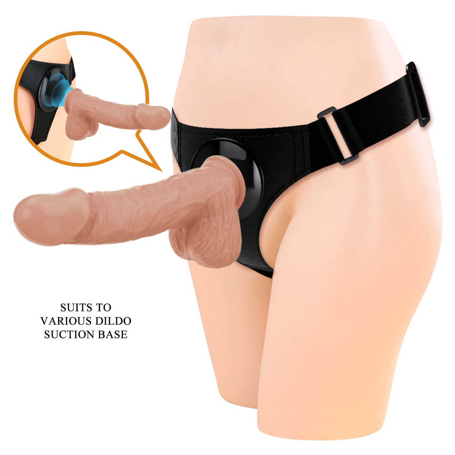 Pretty Love 7.6 Inch Jerry Strap-On with Harness – Ultimate Couples’ Play