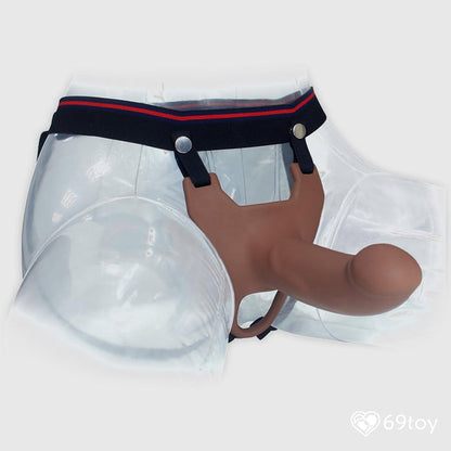 Hollow 5.7 Inch Strap-On – Silicone Curved Dong