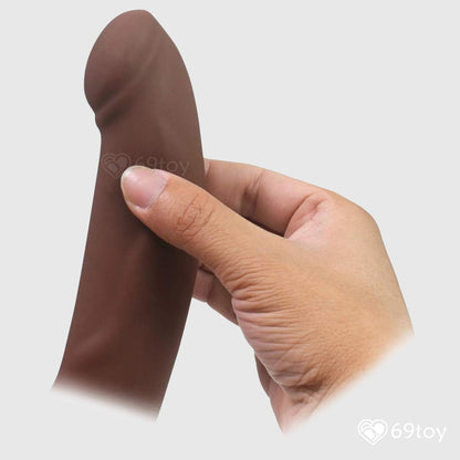 Hollow 5.7 Inch Strap-On – Silicone Curved Dong