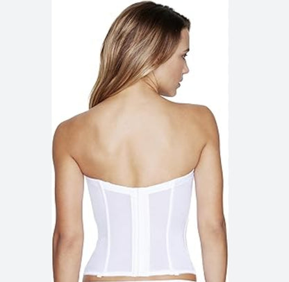 Pure White Satin Underwired Corset