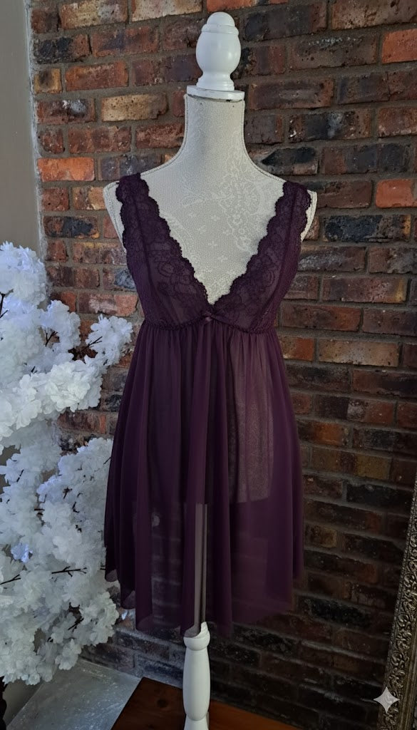Ethereal Lace Sheer Babydoll