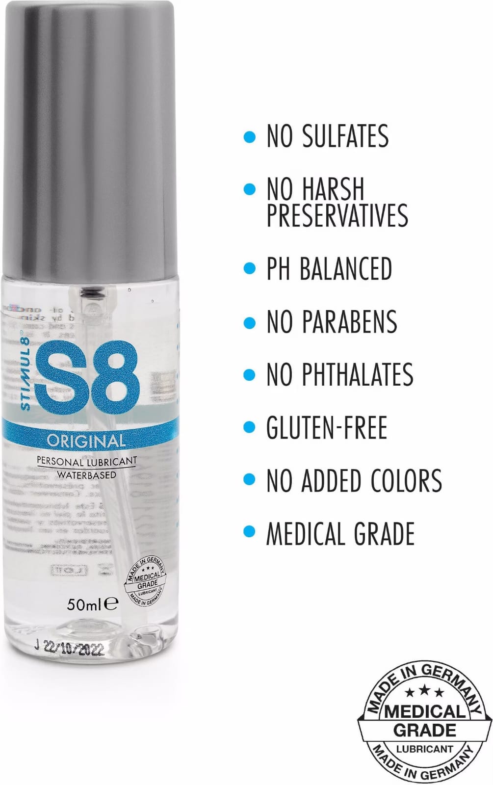 S8 Original Water-Based Lubricant – Smooth & Natural Feel