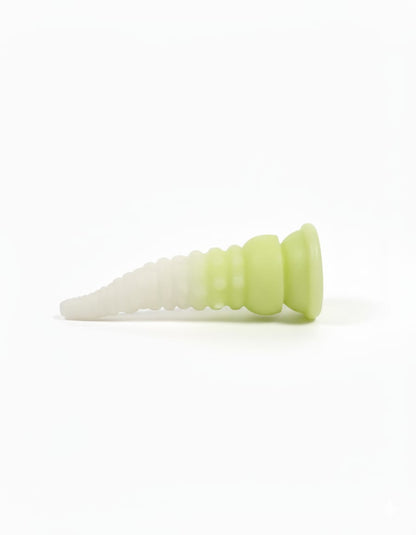 Luminous Silicone Rubber Anal Dildo with Little Tentacle Suckers