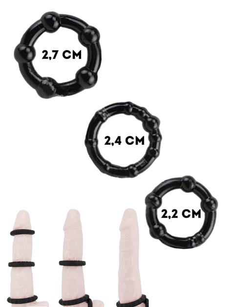 Lock Fantasia 3 Ring Cock Ring Set