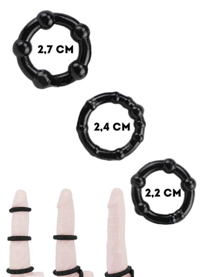 Lock Fantasia 3 Ring Cock Ring Set