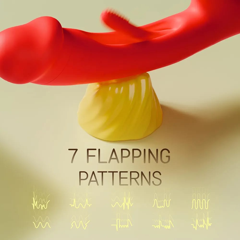 Flapping Rechargeable Rabbit Vibe