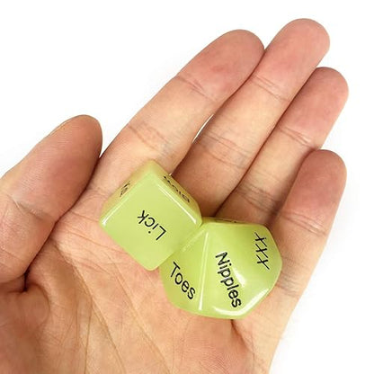 Sexy Naught Playful 4 Pack Glow in the Dark Dice