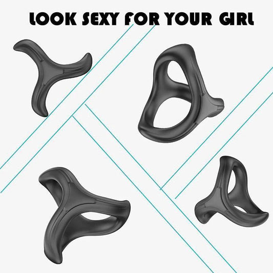3 Way Silicone Cock Ring
