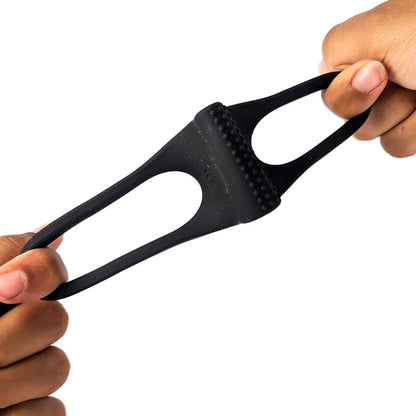 Stay Hard Double Cock Ring with Vibrating Bullet