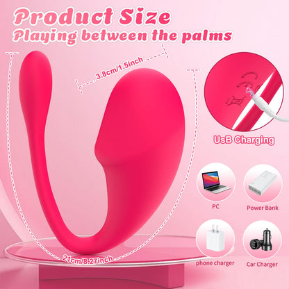 App-Controlled Prostate & Perineum 11 Frequency Vibrations Vibrator