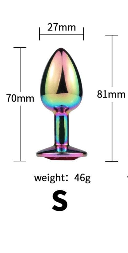 Colorful Small Metal Anal Butt Plug